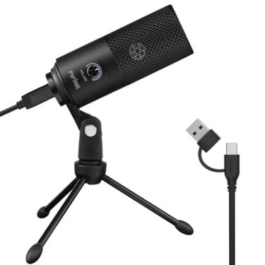 Imagem de FIFINE Micrófono USB fifine, micrófono de PC de grabación para Mac de ordenador portátil, mic de estudio capacitor para voz humana, voz en off, streaming, video, micrófono metálico - K669B