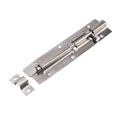 Imagem de Asixxsix Fecho de Trinco de Cilindro, Fecho Deslizante Reforçado em Aço Inoxidável, Basta Furar os Furos, Fecho Deslizante, Fecho para Portas, Armários e Janelas