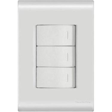 Imagem de Interruptor com 3 Teclas 10A liz - Tramontina