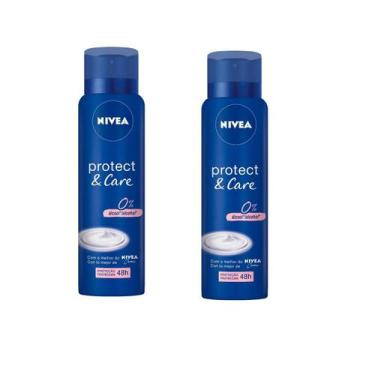 Imagem de Kit 2 Desodorante Nivea Protect & Care 150ml 0%Álcool -Nivea