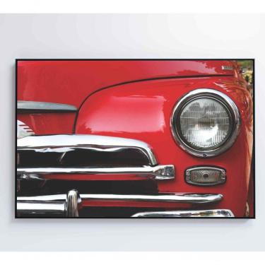 Imagem de Quadro Frente Carro Clássico 60x40 Cm Adesivo Fotográfico