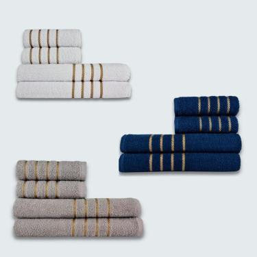 Imagem de Jogo De Toalhas 12 Pe?as Cole??o Montreal 100% Algod?o Br+az+cz