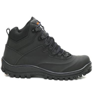Imagem de Bota Coturno Masculino Adventure Militar Trilha Em Couro - FRANBOOTS, 