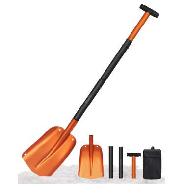 Imagem de KFM Pá de neve para carro, pá de neve para carro, pá de neve de 55 e 109 cm de comprimento ajustável dobrável para remoção de neve de carro com bolsa de transporte para veículos, caminhões, garagem,