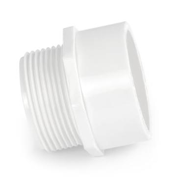 Imagem de SUPPLYGIANT Pacote com 50 adaptadores de armadilha de PVC DWV de 3,5 cm - torneira macho x conexão de junta deslizante sistemas de encanamento de resíduos e ventilação, branco