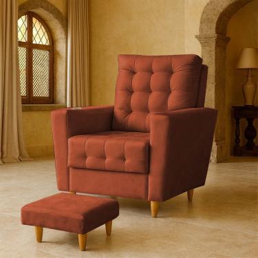 Imagem de Poltrona de Amamentação Melissa Puff TerraCota