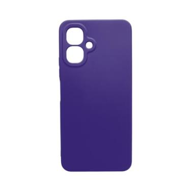 Imagem de Capa Colorida Para Celular Infinix Smart 10 Capinha Protetora Silicone (Roxo)