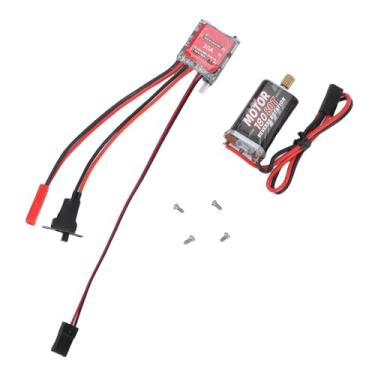 Imagem de SUNGOOYUE Conjunto ESC de Motor Sem Escova para Carros RC, Controlador Eletrônico de Velocidade de Motor Escovado Com Resfriamento Eficiente, Compatível Com Modelos 1/16 1/18 /24 e Baterias 2S LiPo