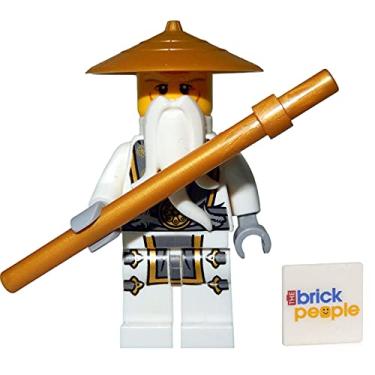 Imagem de LEGO Ninjago: Master Sensei Wu Ninja Dragon Minifigure with Battle Staff
