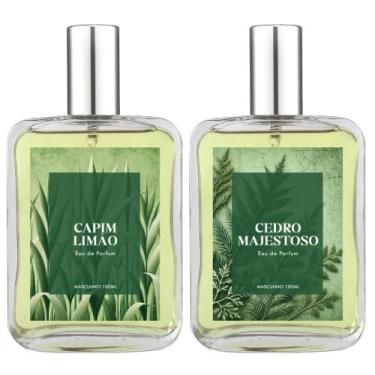Imagem de Kit Perfume Masculino: Capim Limão E Cedro Majestoso 100Ml - Essência 
