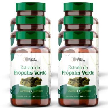 Imagem de Extrato de Própolis Verde - 500mg com 60 cápulas - 6 potes