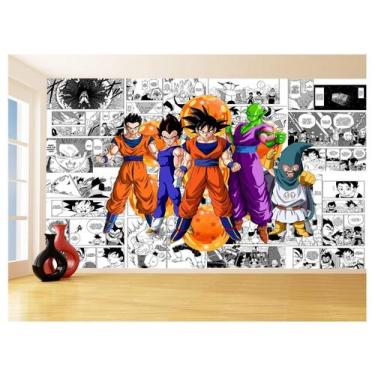 Imagem de Papel De Parede Dragon Ball Goku Vegeta Anime 3,5M Dbz179 - Você Decor