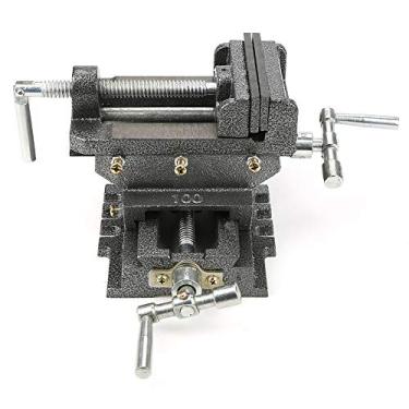 Imagem de Torno de prensa de perfuração transversal resistente de 4 polegadas, suporte de torno de fresagem de metal, ferramenta de fixação para fresadora, furadeira, manutenção de