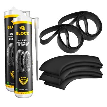 Imagem de Kit Bros Crosser Xre160 Xre190 Xtz 150  Camaras + Cintas + Selantes