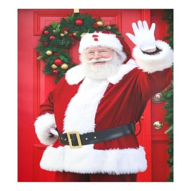 Imagem de SEHANY Capa magnética para lava-louças de Papai Noel, adesivos magnéticos para decoração de Natal antiarranhões para painel de geladeira e lava-louças, decoração de Natal de cozinha doméstica 58 x 66