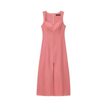 Imagem de Vestido Longo Feminino Elegante E Slim Para O Verão, Moda Chic E Confo