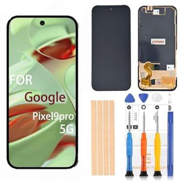 Imagem de Digitalizador LCD OEM Super Actua AMOLED de 6,3 polegadas para substituição de tela do Google Pixel 9Pro 5G GR83Y GEC77 GWVK6 com moldura (com sensor de impressão digital)