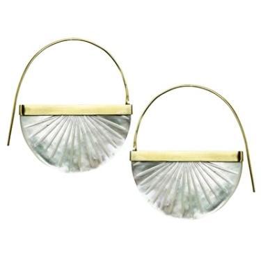 Imagem de Brincos Zahara, Sunburst, madrepérola