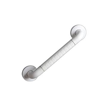 Imagem de uhyOHF Barra de apoio de banheiro de aço inoxidável, alça de suporte de segurança, corrimão de escada, alça de banheiro portátil, suporte para banheira, banheiro, cozinha (branco-80C