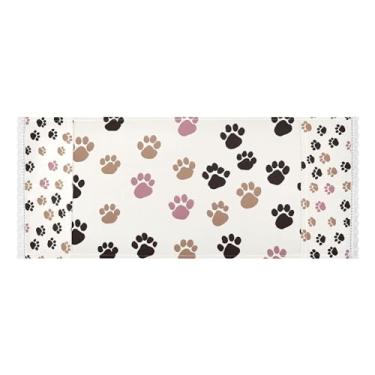 Imagem de Wassud Capas de lavadora e secadora de patas marrons e pretas, protetor de lavadora com sacos de armazenamento, capa de geladeira à prova de poeira com bolsos para lavanderia doméstica, cozinha, 120 x