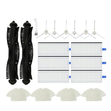 Imagem de Roller Side Brush Filter HEPA Mop Rag Cloth Compatible With Tefal Rowenta Explorer 75 RG7687/RR7687WH Series Replacement Accessories Parts(005)