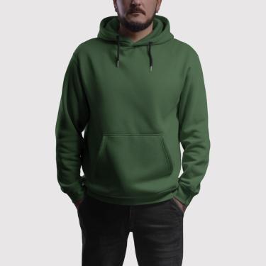 Imagem de Blusa De Moletom Canguru Casaco Fechado Moleton Liso Sem Estampa Use Miron-Unissex