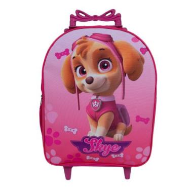 Imagem de Mochila Escolar Skye Patrulha Canina Carrinho Menina Rosa - DB