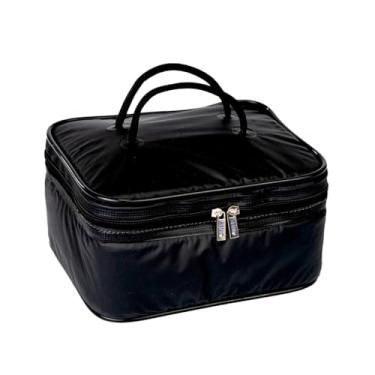 Imagem de Bolsa Térmica 6 Litros, Frasqueira Térmica Impermeável, Preta, Lancheira Térmica Compacta, Conserva Alimentos e Bebidas, Ideal para Trabalho, Academia e Uso Diário