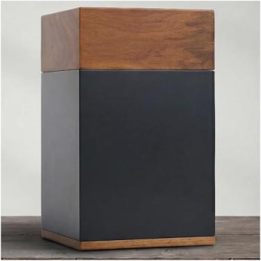Imagem de Aspen Studio AspenStudio Black Walnut Urn for Human Cremation Ash Wooden Urn for Funeral Handcrafted Urn with Bag for Storage TSA Approved Urn