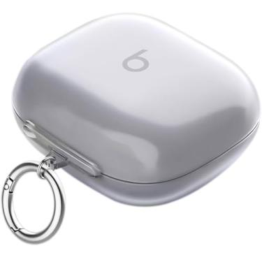 Imagem de USTIYA Capa para Beats Powerbeats Fit 2025 Capa de proteção de silicone macio de corpo inteiro com chaveiro, acessórios para fone de ouvido Funda Carcasa