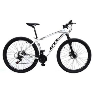 Imagem de Bicicleta GTI Roma Aro 29 Quadro 15 Alumínio Branca 24V.