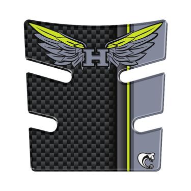 Imagem de Protetor Tankpad Adesivo Resinado Honda Bros 160 25/26 Carbono Verde Cor Verde Claro