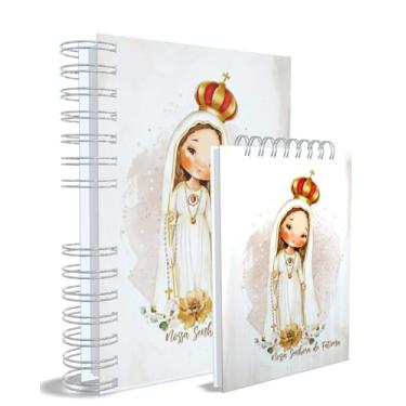 Imagem de Agenda Católica 2026 + Bloco de Anotações, Nossa Senhora das Graçase Fátima, Azul, Capa 3