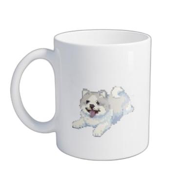 Imagem de Caneca Xícara de Café Porcelana 300ml Com Desenho de Cachorro Sorridente