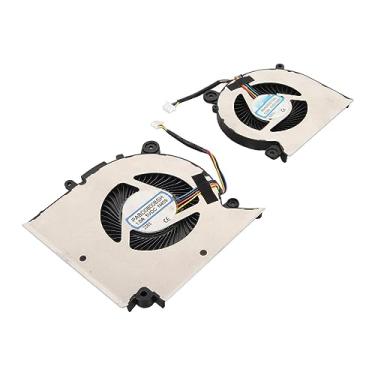 Imagem de Generic Ventilador de Refrigeração para Laptop, Conector de Alimentação de 4 Pinos, Ventilador Profissional para Laptop Durável para MS 1581 para GF66 para GE76 (CPU e GPU)