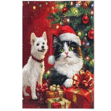Imagem de 500 Pieces Jigsaw Puzzles for Adults Cute Cat Gifts Dog Red Fun Silly Landscape Puzzles Animal Print Artwork, 500 Pieces, 20.5" x 14.9"