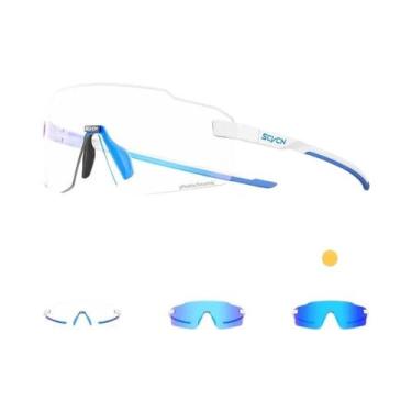 Imagem de Óculos De Ciclismo Fotochromic Vermelhos Para Homens E Mulheres, Óculo