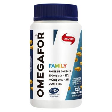Imagem de Omegafor Family 500mg  120 Cápsula  Vitafor-Unissex