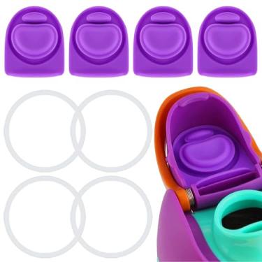 Imagem de ZONBBEE Rolha de substituição e anel de vedação O de silicone compatível com Owala FreeSip 680 g, tampa de anéis de borracha de vedação superior de garrafa para Owala 16/19/24/32/1,134 g acessórios de