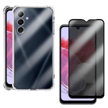 Imagem de Kit Capa Antiqueda para Galaxy M34+ Película 3D 5D 9D Privacidade Anti Curioso