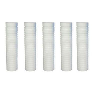 Imagem de Kit 5 Refil Filtro Caixa Dágua Ranhurado 9 3/4 1 Micra