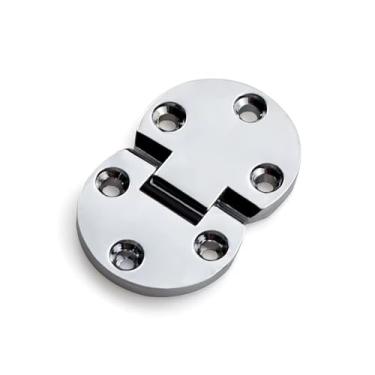 Imagem de Mesa dobrável com dobradiça de aba de liga de zinco, máquina de costura, móveis de dobradiça de aba de bancada (prata) 1 peça (XK503-1W)