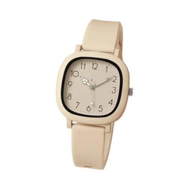 Imagem de Relógio Casual Feminino De Quartzo Com Pulseira De Silicone, Presente 