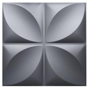 Imagem de Placa Painel Ripada 50x50cm - kit 20 peças 5m²(Primavera black)