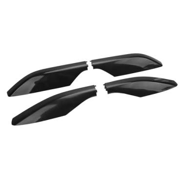 Imagem de Sonew Tampa da Tampa da Extremidade do Trilho do Rack de Teto, 4 Unidades de Substituição Prado 2010-2018, Aparência Elegante, Destacável, Fácil Instalação, Protege contra Arranhões,