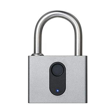 Imagem de Cadeado com Digital Modos de Desbloqueio por APP e IP65 100 Grupos Digitais Recarregável - Cadeados Antifurto para Porta Armário Bolsa Bicicleta