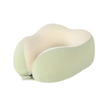 Imagem de Travesseiros De Viagem, Travesseiros De Viagem Para Aviões Pillow De Travesseiro De Espuma De Espuma De Avião Para Viajar Adequado Para Aviões, Escritórios E Carros(Color:verde)