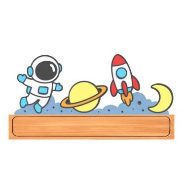 Imagem de Midrean Lindo cabide de madeira Rocket Planet para crianças e cabide para chave, suporte de parede decorativo de madeira, 35 cm, suporte de toalha para pendurar roupão, chapéu, jaqueta