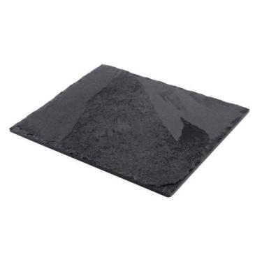 Imagem de Charmosa Tabua Prato com borda Ardosia - 30 x 20 Petisqueira - Utensil