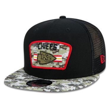 Imagem de Boné 9Fifty Trucker Kansas City Chiefs Salute To Service NFL Snapback Aba Reta New Era Masculino-Masculino